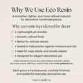 Minimalist Eco Ceramic Resin Incense Holder – unlit display