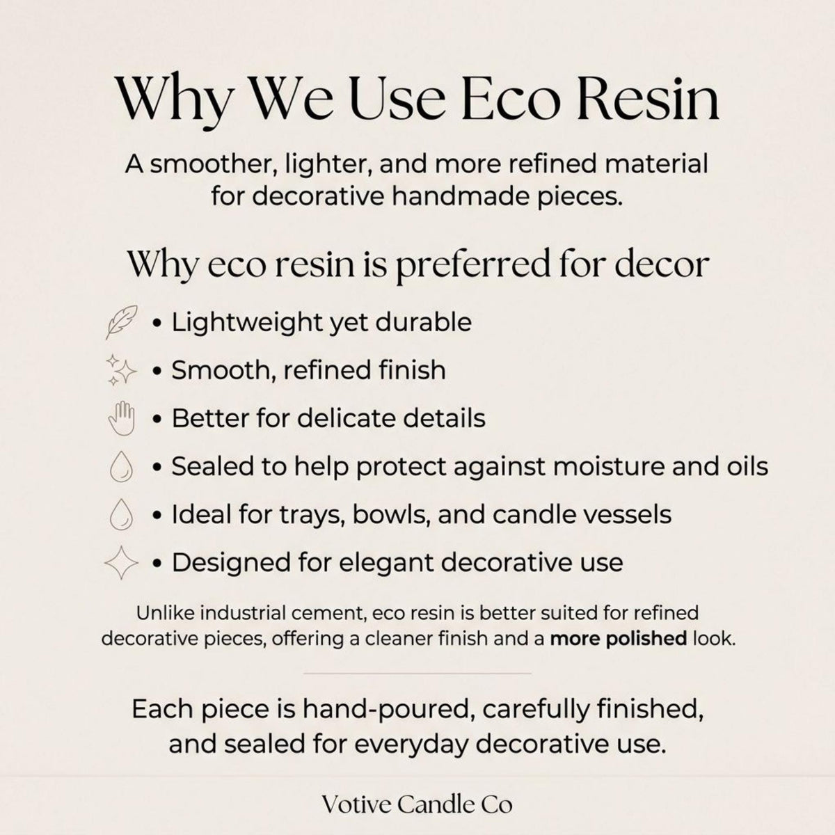 Minimalist Eco Ceramic Resin Incense Holder