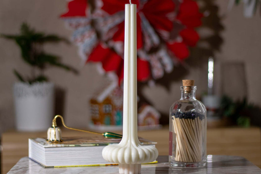 Modern tall soy candle – luxury artisan decor by VOTIVE®