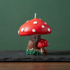 Mushroom Soy Candle Hand-Painted With Non Toxic Paint – detail view