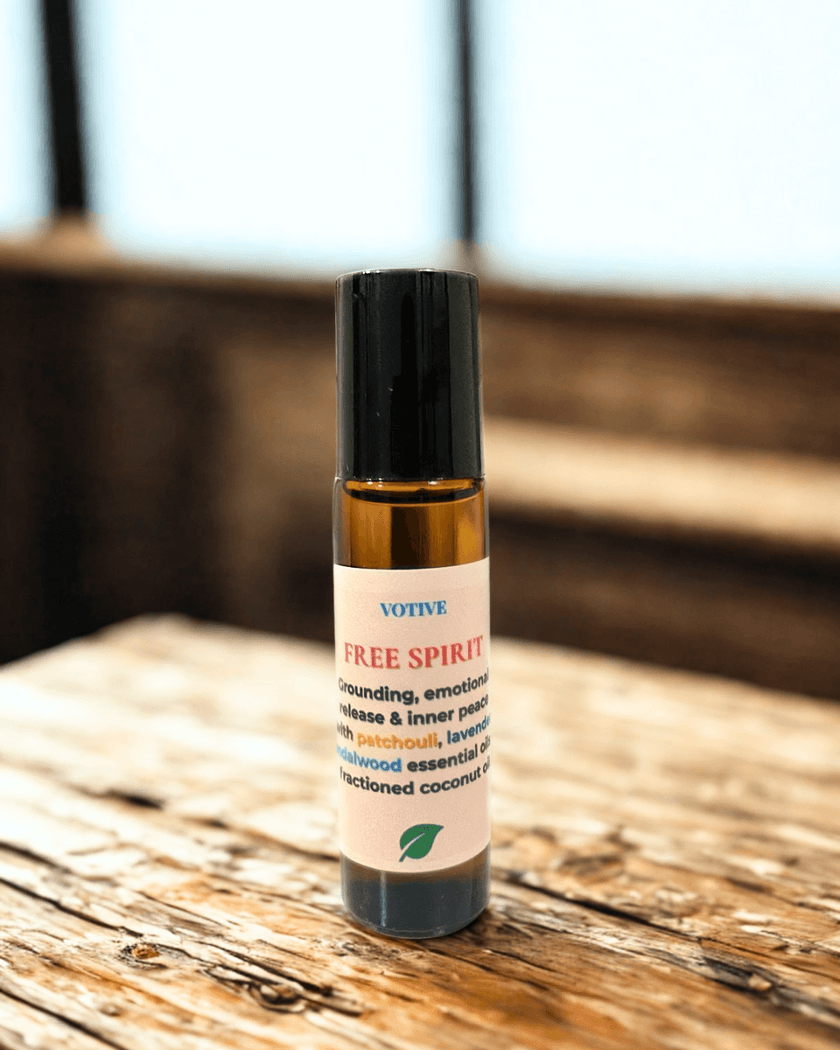 Natural roll-on essential oils for calm and focus – handmade in Florida
