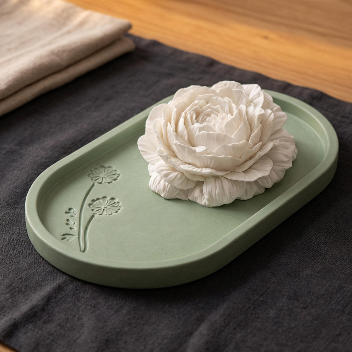 Peony Aroma Stone Diffuser Gift Set
