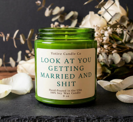 Personalized Engagement Candle Gifts