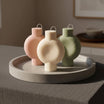 Ribbed Swirl Pillar Soy Candle