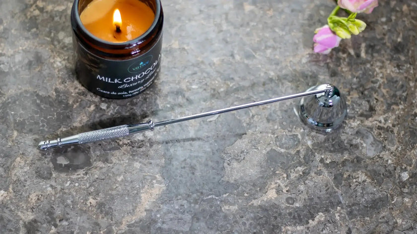 Rust-resistant stainless steel candle snuffer – perfect for candle lovers.