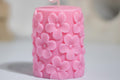 Sakura Pillar Candle: Cherry Blossom Scented Soy Wax Handmad – detail view