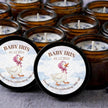 Personalized Baby Shower Candle Favors — 1oz Soy Wax Small Jar, Custom Label