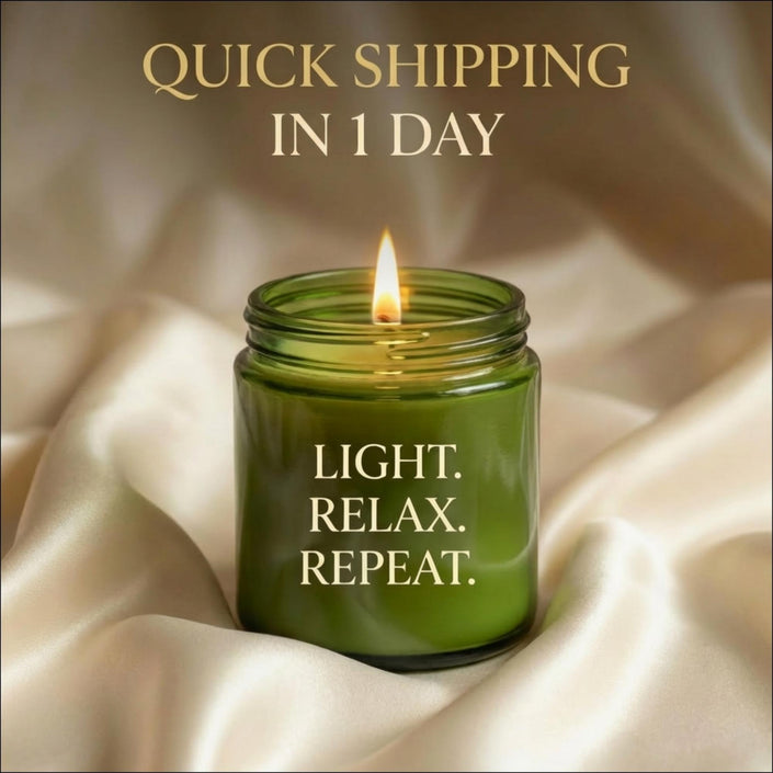 Smells Like I Own This F*cking Place Soy Candle – side view