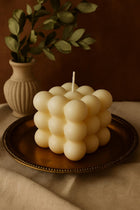 Soy Wax Bubble Bulk Candle: Cube Decor – detail view