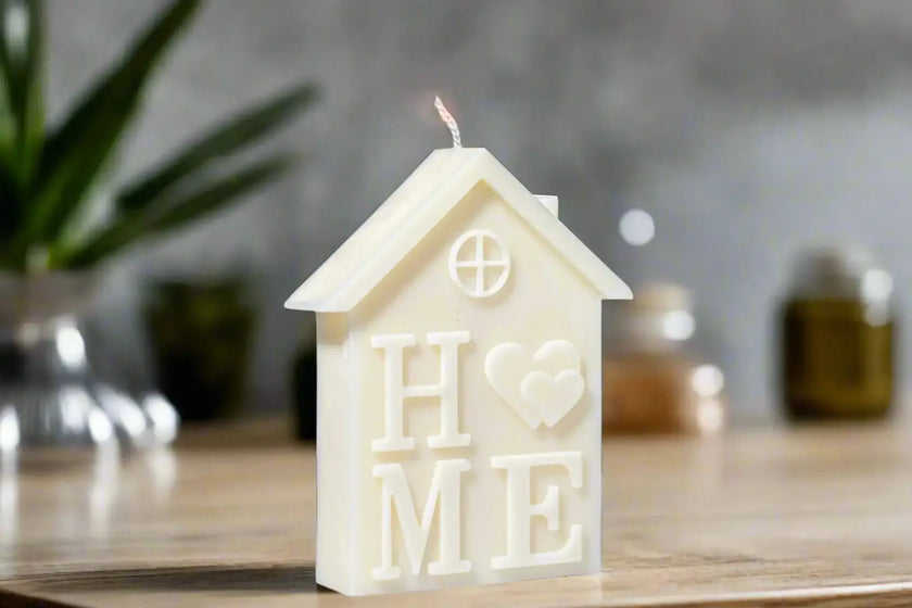 Sweet Home new home candle – handcrafted soy wax gift.