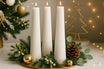 Tall Ribbed Soy Pillar Sculptural Candle