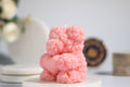 Teddy Bear Candle: Heart-Shaped Soy Wax Valentine's Gift - G – unlit display