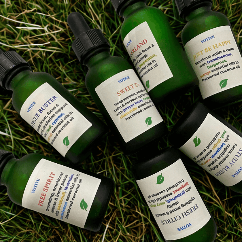Therapeutic-grade essential oil blends for home and wellness

