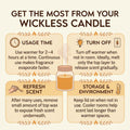 Tomato Leaf & Basil Vegan Soy Wax Wickless Candle – unlit display