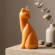 artisan cat candle, cat lover gift, animal candle, sculptural candle, cute feline candle, kitten decor gift, handmade candle gift for her