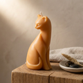 Artisan Cat Candle - Gift for Cat Lovers soy wax candle — side view