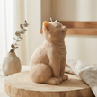 cute cat candle, handmade soy candle, adorable animal candle, sculptural candle, decorative candle, woodland animal candle, natural soy wax candle, eco friendly candle, gift for cat lovers, gift for her candle