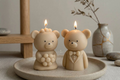 Bear Shaped Soy Wax Candle Favors — Baby Shower & Wedding Gifts, Handmade by Votive Candle Co