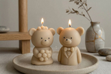 Bear Shaped Soy Wax Candle Favors — Baby Shower & Wedding Gifts, Handmade by Votive Candle Co