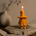 Ghost soy wax candle for witchy home decor