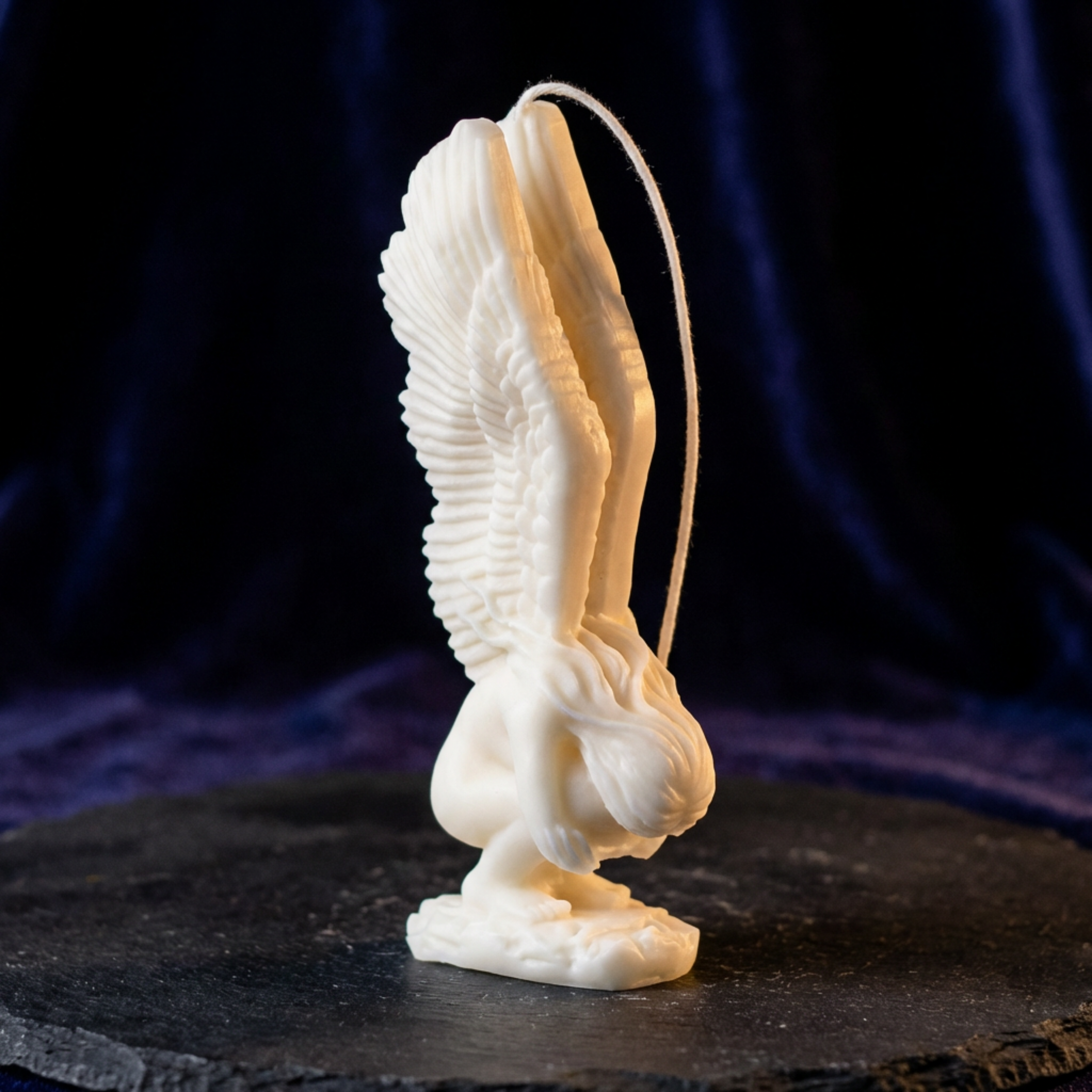 Angel Wings Candle soy wax candle — detail view