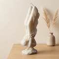 Angel Wings Candle soy wax candle — side view