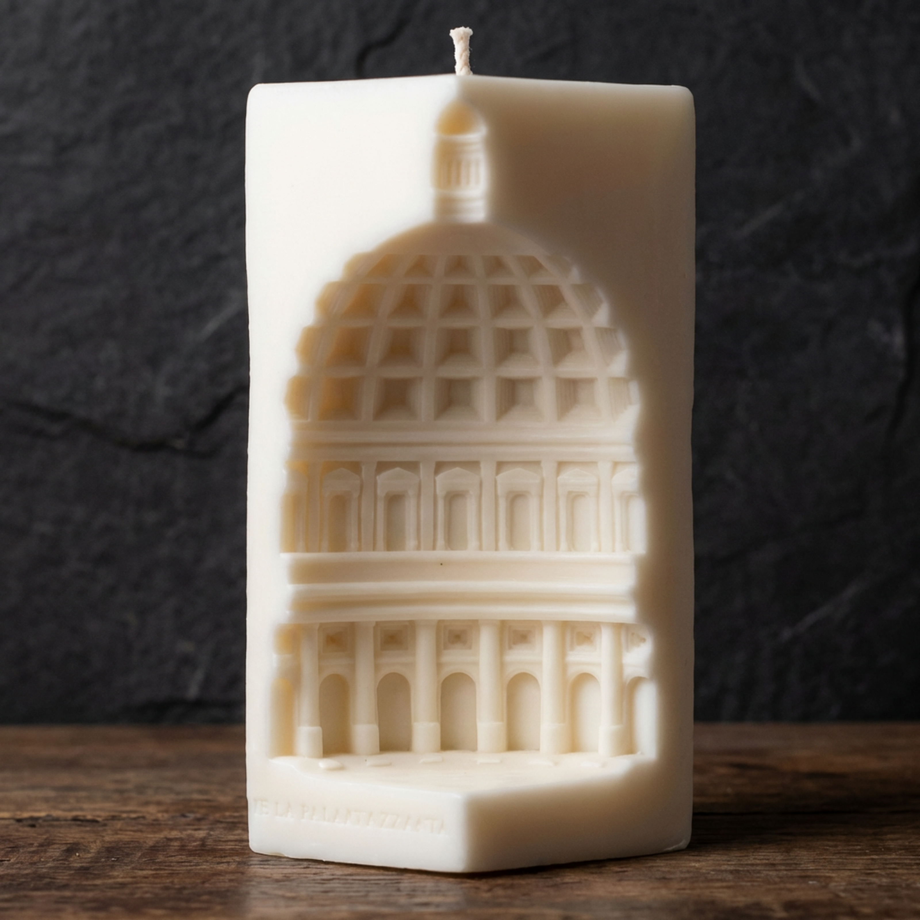 Capitol Architecture Column Sculptural Votive Candle soy wax candle