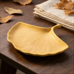 Ginkgo Leaf Tray: Hydro-Stone Ring Trinket Dish -Ceramic Resin Vanity Organizer