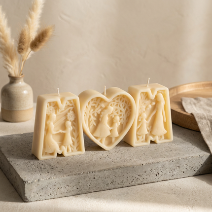mom-letter-soy-candle-handcrafted-word-candle-with-mam-option-thoughtful-gift-for-mom-unique-home-decor-accent-for-special-occasions - lit candle