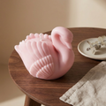 Swan Figurine Candle soy wax candle — detail view