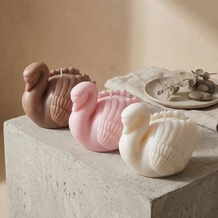 swan candle decor, elegant swan candle, swan sculpture candle, animal decor candle, sculptural candle, wedding decor candle, chic home candle, aesthetic decor candle, handmade candle, decorative candle, mother gift candle