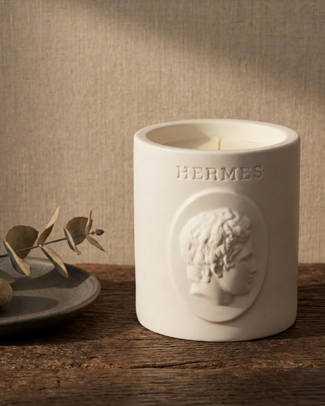 Greek God Bust Candle: Smoky Leather & Tobacco Scent - Hand Poured Luxury Candle