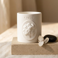 Cupid Greek Mythology Soy Candle - Handmade Sculptural Decor soy wax candle — detail view