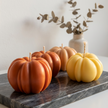 Pumpkin Candle Orange soy wax candle — close-up detail