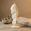 Angel Wings Candle soy wax candle — lit candle