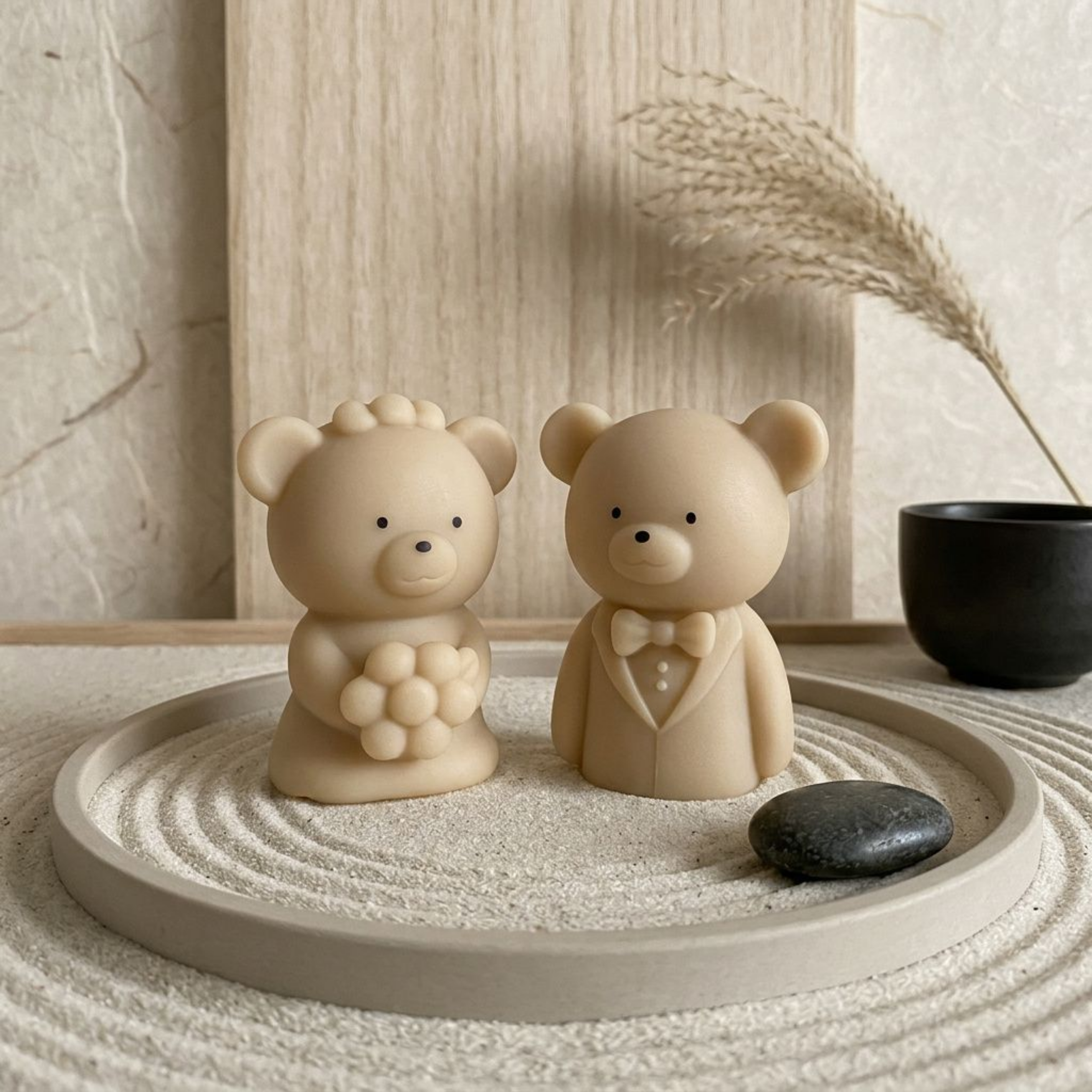 Bear Shaped Soy Wax Candle Favors — Baby Shower & Wedding Gifts, Handmade by Votive Candle Co