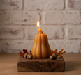 Large Pumpkin Shaped Soy Wax Candle — Sculptural Fall Decor, Thanksgiving & Halloween Centerpiece