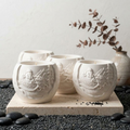 Santa's Sleigh Soy Wax Candle — Eco Resin Sculptural Christmas Decor
