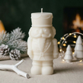 Nutcracker Christmas Candle — Large Sculptural Soy Wax Holiday Decor