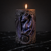 Dragon Pillar Candle, Gothic Sculptural Soy Wax Candle, Fantasy Candle Decor, Handmade Mythical Dragon Gift