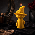 Soy wax scarecrow candle for pumpkin displays and autumn decor