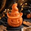 Pumpkin Witch Hat Soy Wax Candle – Halloween Decor