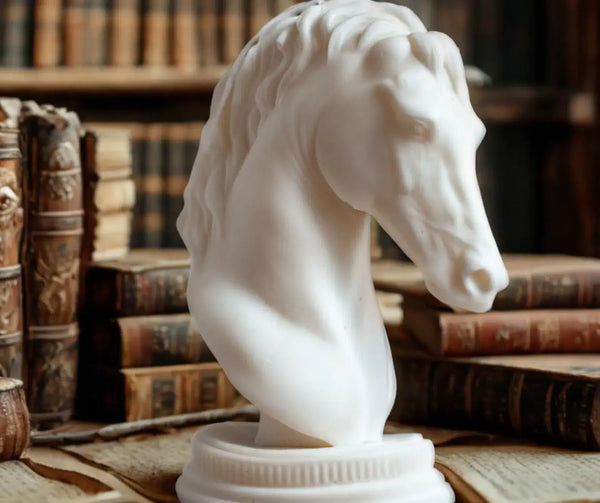 Scented Horse Head Candle - Sculptural Soy Wax Decor