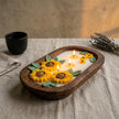 Wooden Dough Bowl Candle