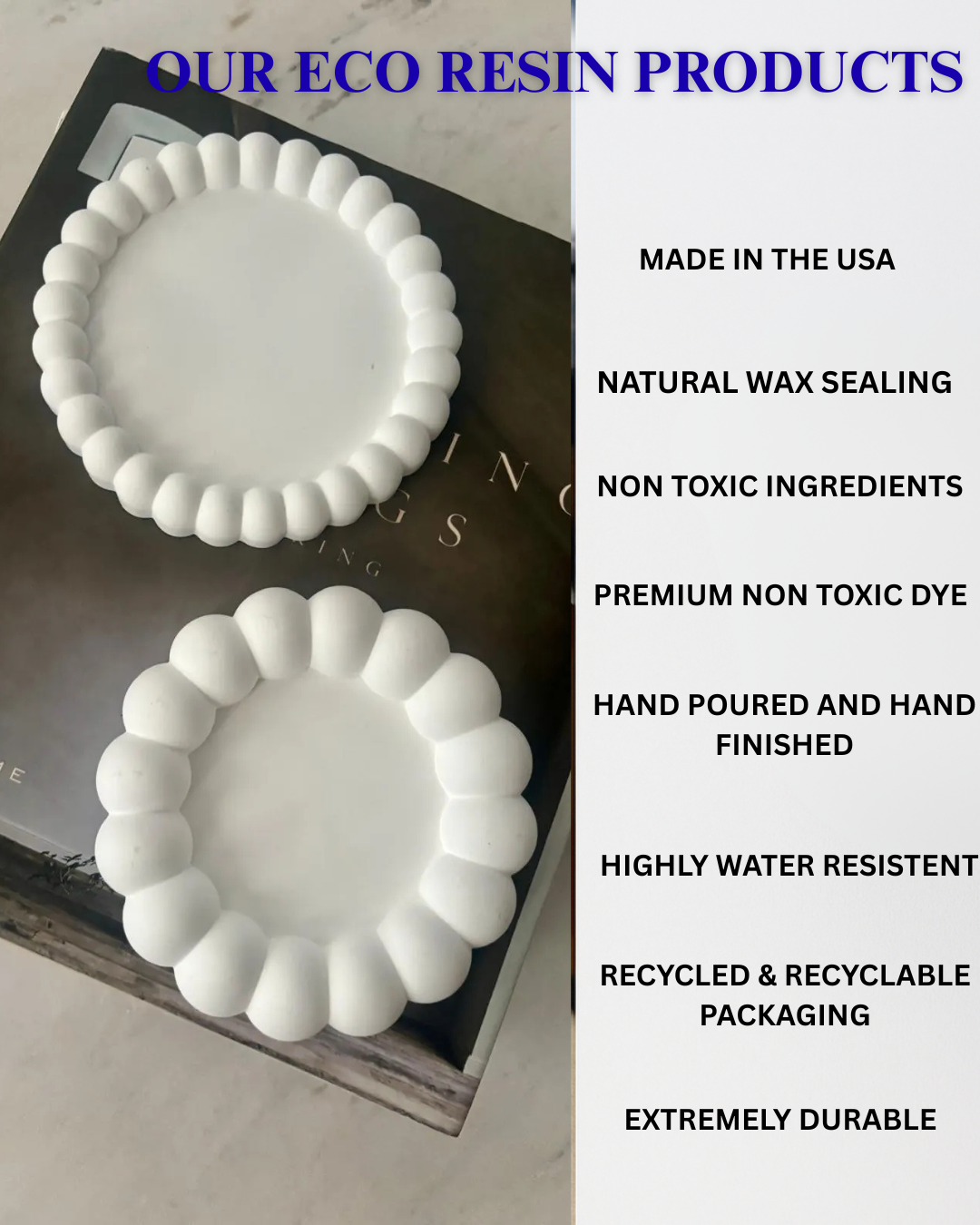 Hand-Painted Jesmonite Christmas Jar | Festive Home Decor