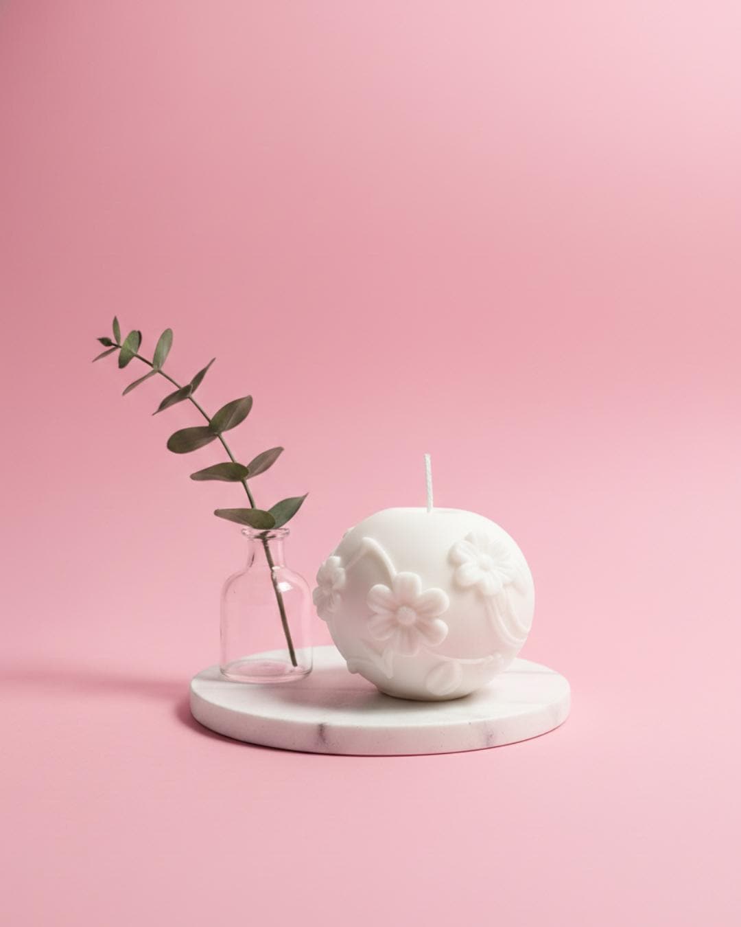 Handmade Daisy Sphere Soy Candle