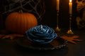 Halloween Black Rose Soy Candle – 2.1 oz Eco-Friendly Dec soy wax candle — side view
