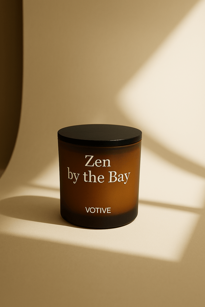 hand-poured spa inspired soy wax candle with calming herbal fragrance