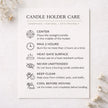 Natural Candle Holder with Dried Flowers soy wax candle — packaging