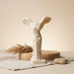 Winged Victory Soy Wax Decorative Candle - A Gift for Art — lit candle